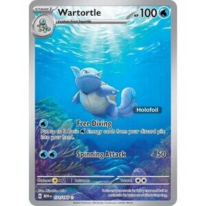 Wartortle 171/165 SV: Scarlet & Violet 151 MEW Holofoil NM Pokemon TCG